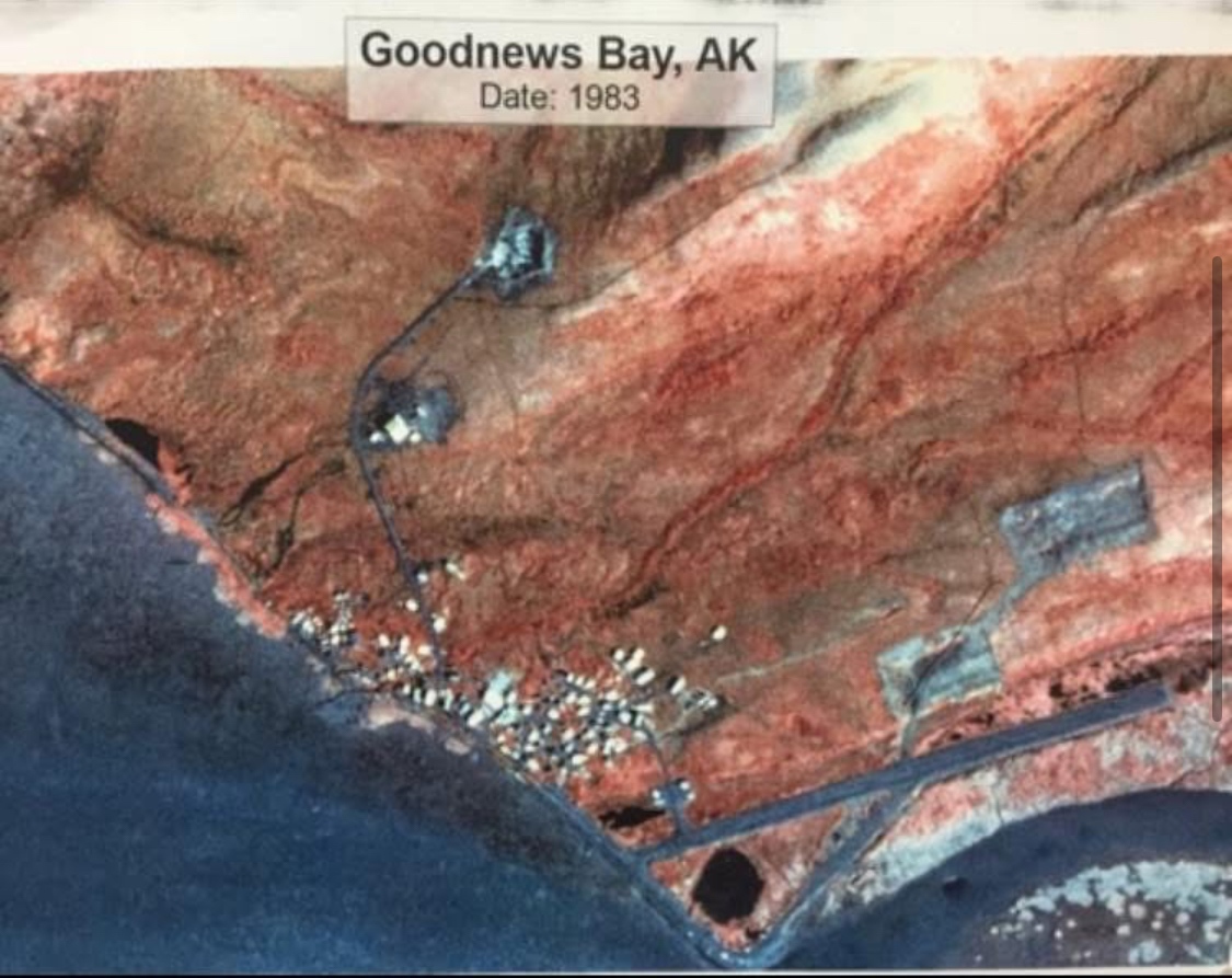 Map of Goodnews Bay Alaska in 1983