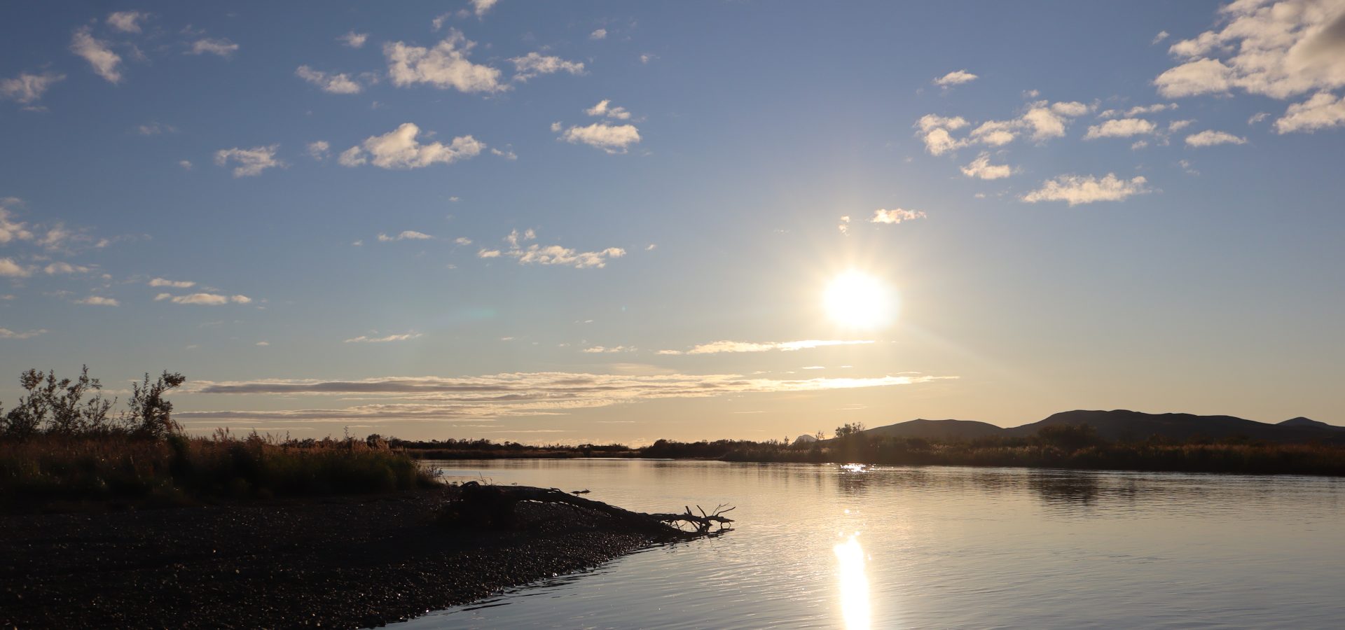 Goodnews Bay River in Goodnews Bay Alaska